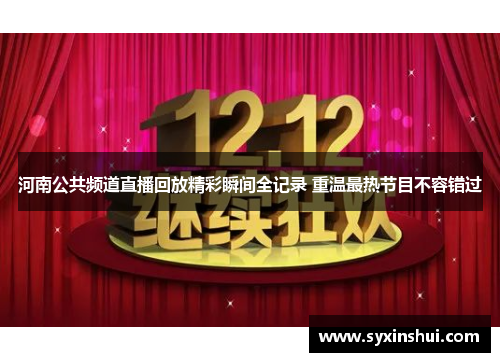 河南公共频道直播回放精彩瞬间全记录 重温最热节目不容错过